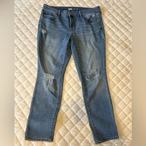 Old Navy “Pop Icon” Blue Distressed Skinny Jeans